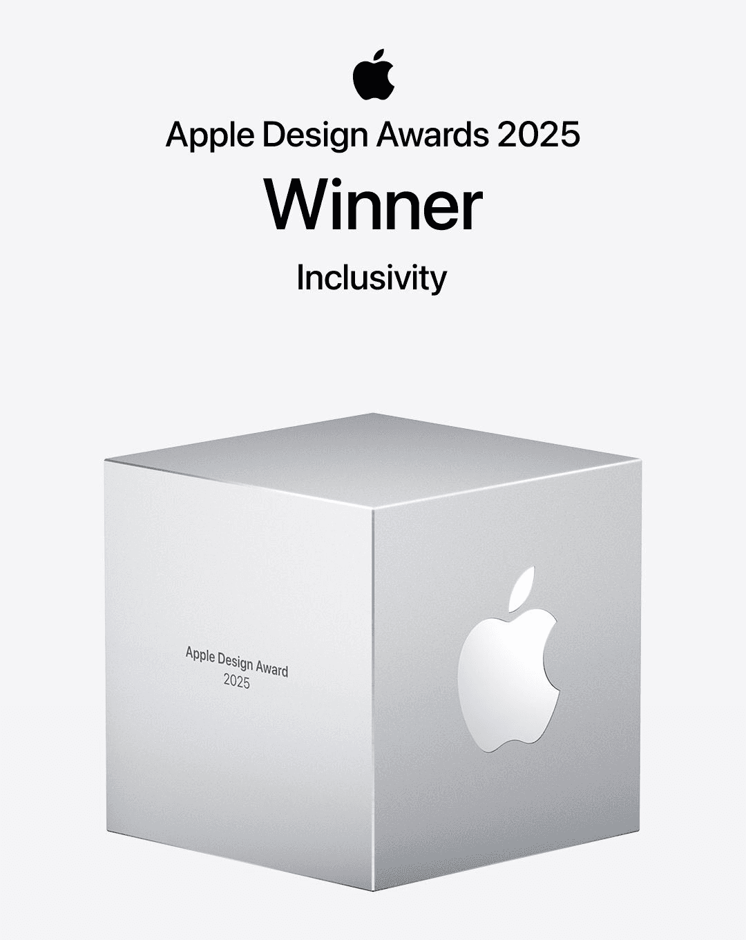 Apple Design Award trophy